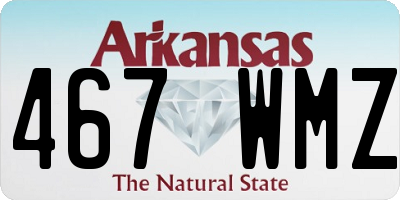 AR license plate 467WMZ