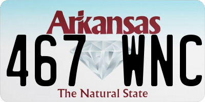 AR license plate 467WNC