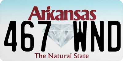 AR license plate 467WND