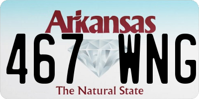 AR license plate 467WNG