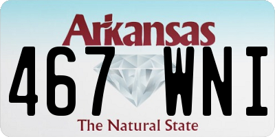 AR license plate 467WNI