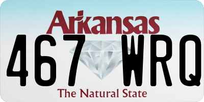AR license plate 467WRQ