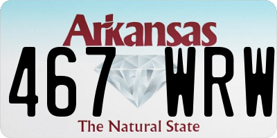 AR license plate 467WRW