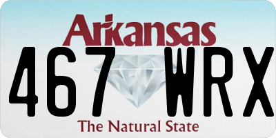 AR license plate 467WRX