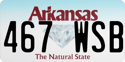 AR license plate 467WSB
