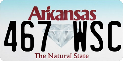 AR license plate 467WSC