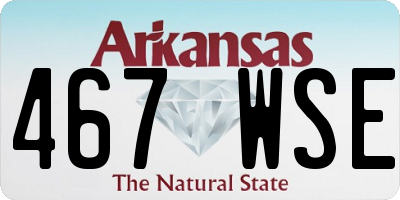 AR license plate 467WSE