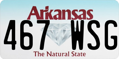 AR license plate 467WSG