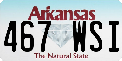 AR license plate 467WSI