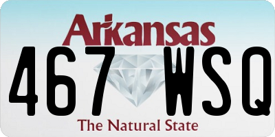 AR license plate 467WSQ