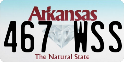 AR license plate 467WSS