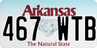 AR license plate 467WTB