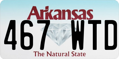 AR license plate 467WTD