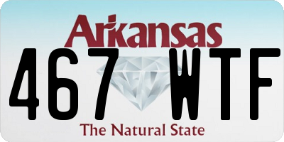AR license plate 467WTF