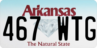AR license plate 467WTG