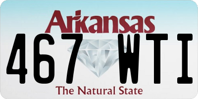 AR license plate 467WTI