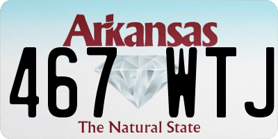 AR license plate 467WTJ