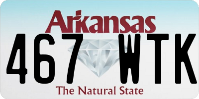AR license plate 467WTK