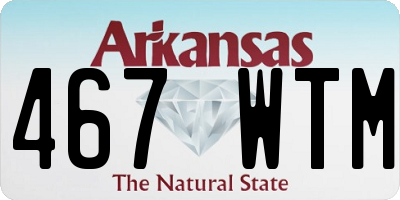 AR license plate 467WTM
