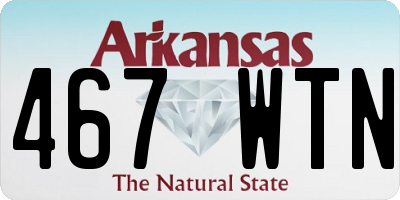 AR license plate 467WTN
