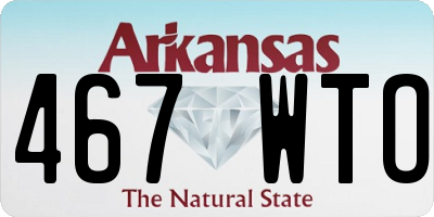 AR license plate 467WTO