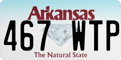 AR license plate 467WTP