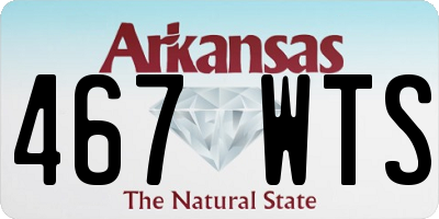 AR license plate 467WTS