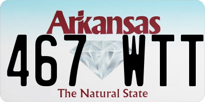 AR license plate 467WTT