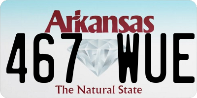 AR license plate 467WUE