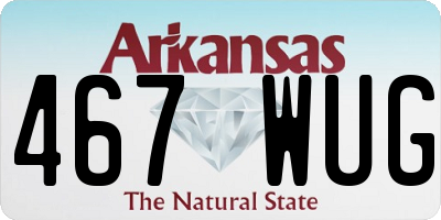 AR license plate 467WUG