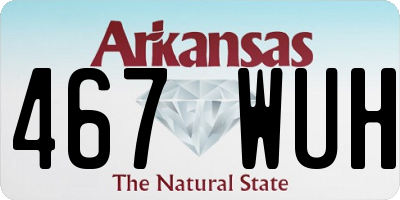 AR license plate 467WUH