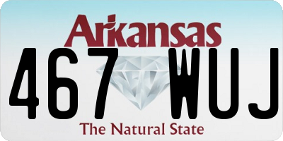 AR license plate 467WUJ