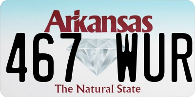 AR license plate 467WUR