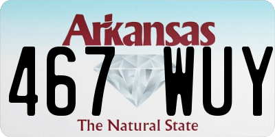 AR license plate 467WUY