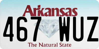 AR license plate 467WUZ