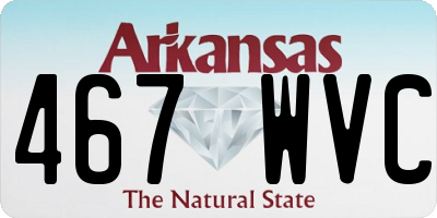 AR license plate 467WVC