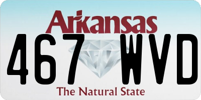 AR license plate 467WVD