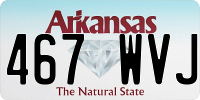 AR license plate 467WVJ