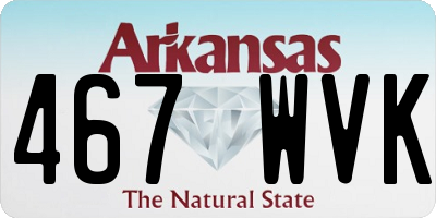 AR license plate 467WVK