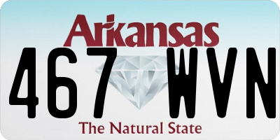 AR license plate 467WVN
