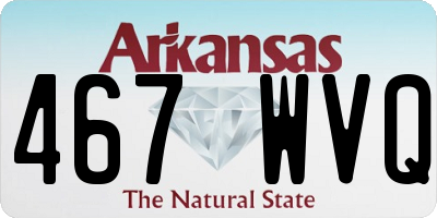 AR license plate 467WVQ