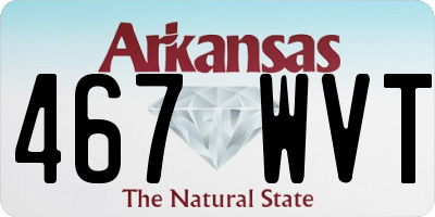 AR license plate 467WVT
