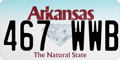 AR license plate 467WWB