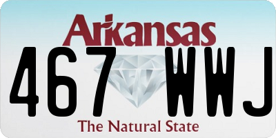 AR license plate 467WWJ