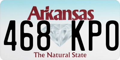 AR license plate 468KPO