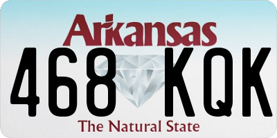 AR license plate 468KQK