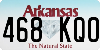 AR license plate 468KQO