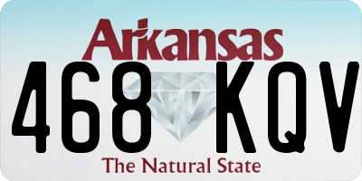 AR license plate 468KQV