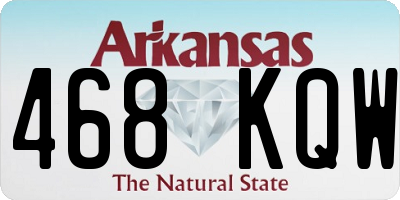 AR license plate 468KQW