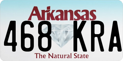 AR license plate 468KRA
